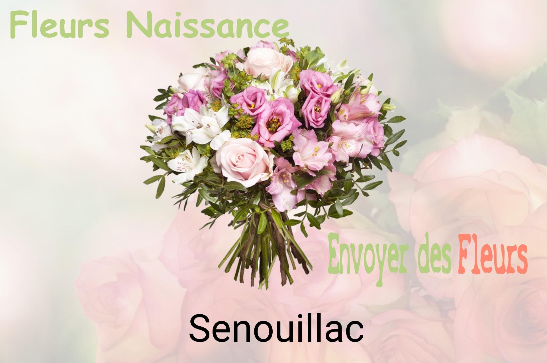 Bouquet de fleurs de naissance livré à Senouillac